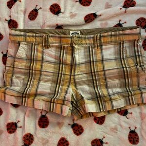 Vans Women's Vintage Plaid Micro Mini Shorts